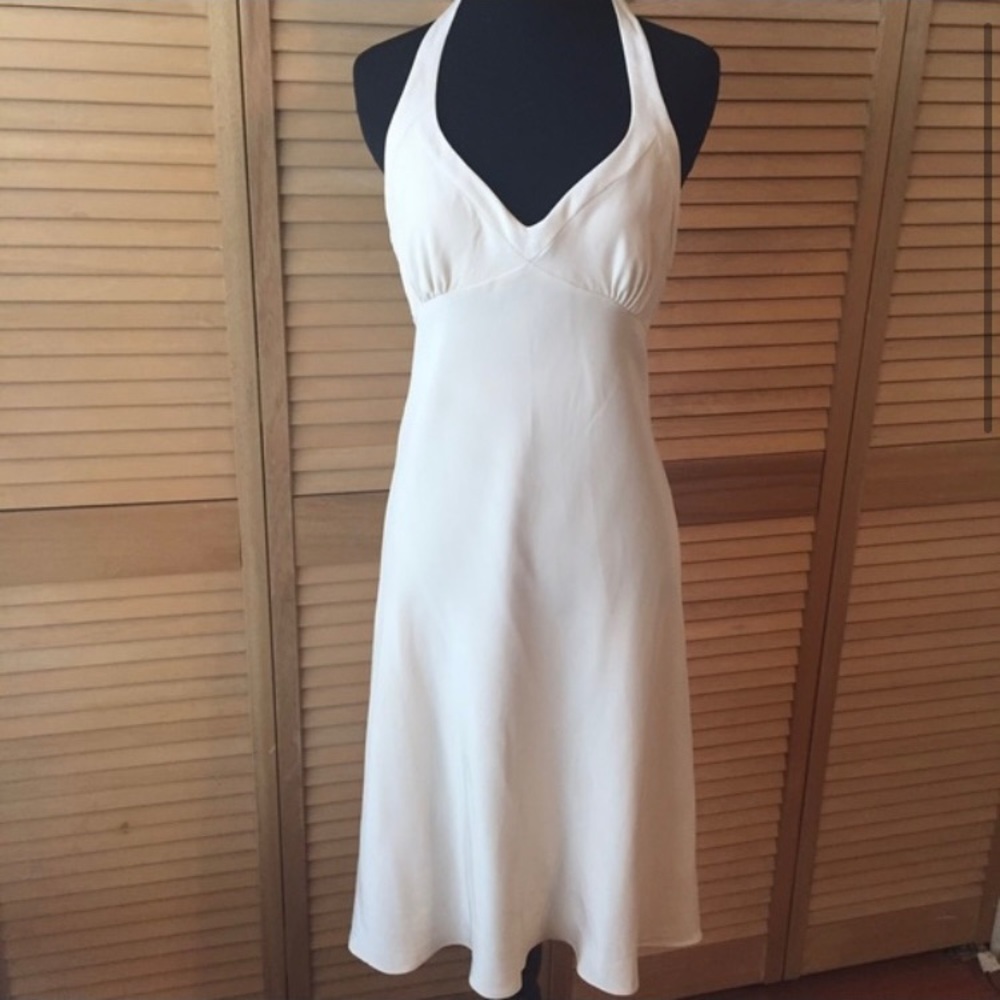 J. Crew Silk Halter Dress